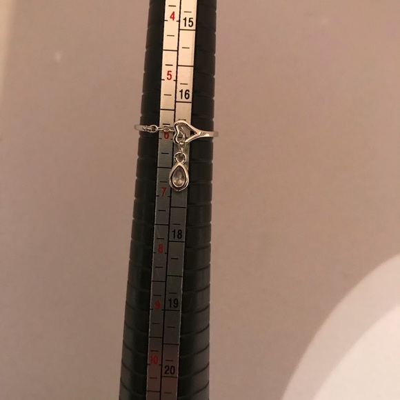 Sterling Silver Tear Drop/Heart Ring - Picture 6 of 6